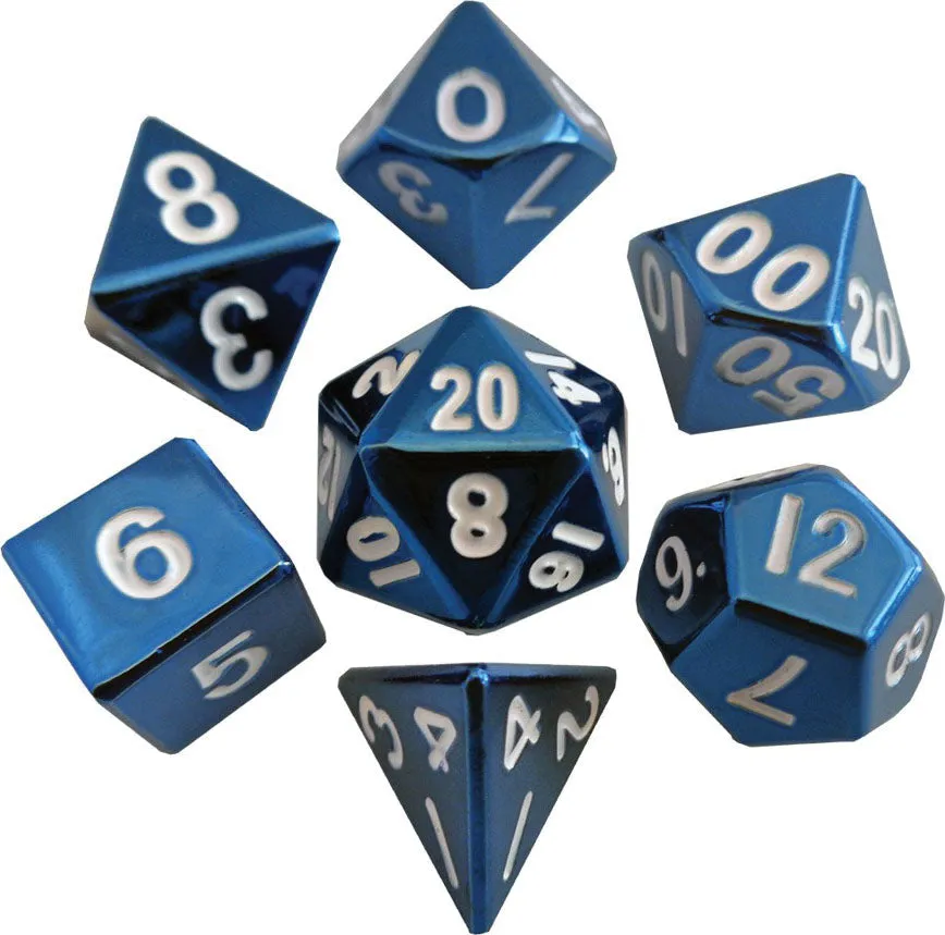 16mm Painted Metal Polyhedral Dice Set