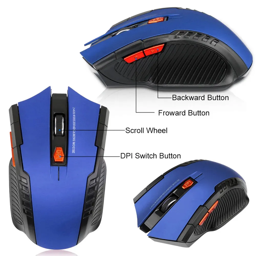 2.4GHz Wireless Optical Mouse with USB Receiver