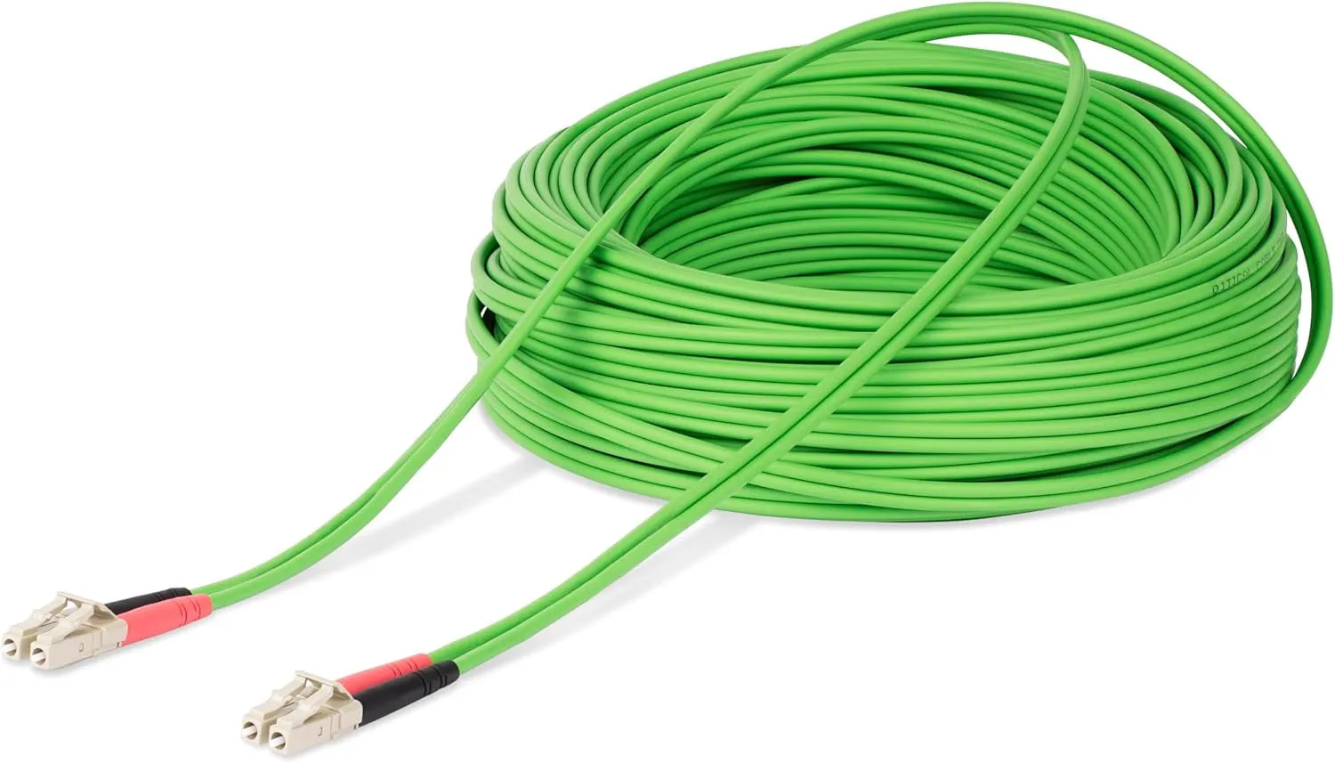 25m (82ft) LC to LC (UPC) OM5 Multimode Fiber Cable, 50/125µm Duplex LOMMF Zipcord, VCSEL, 40G/100G, Bend Insensitive, Low Insertion Loss, LSZH Fiber Patch Cord (LCLCL-25M-OM5-FIBER)