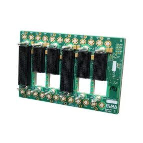 3U 6-slots 25Gb backplane aligned to SOSA, apertures for VITA 66/67 modules
