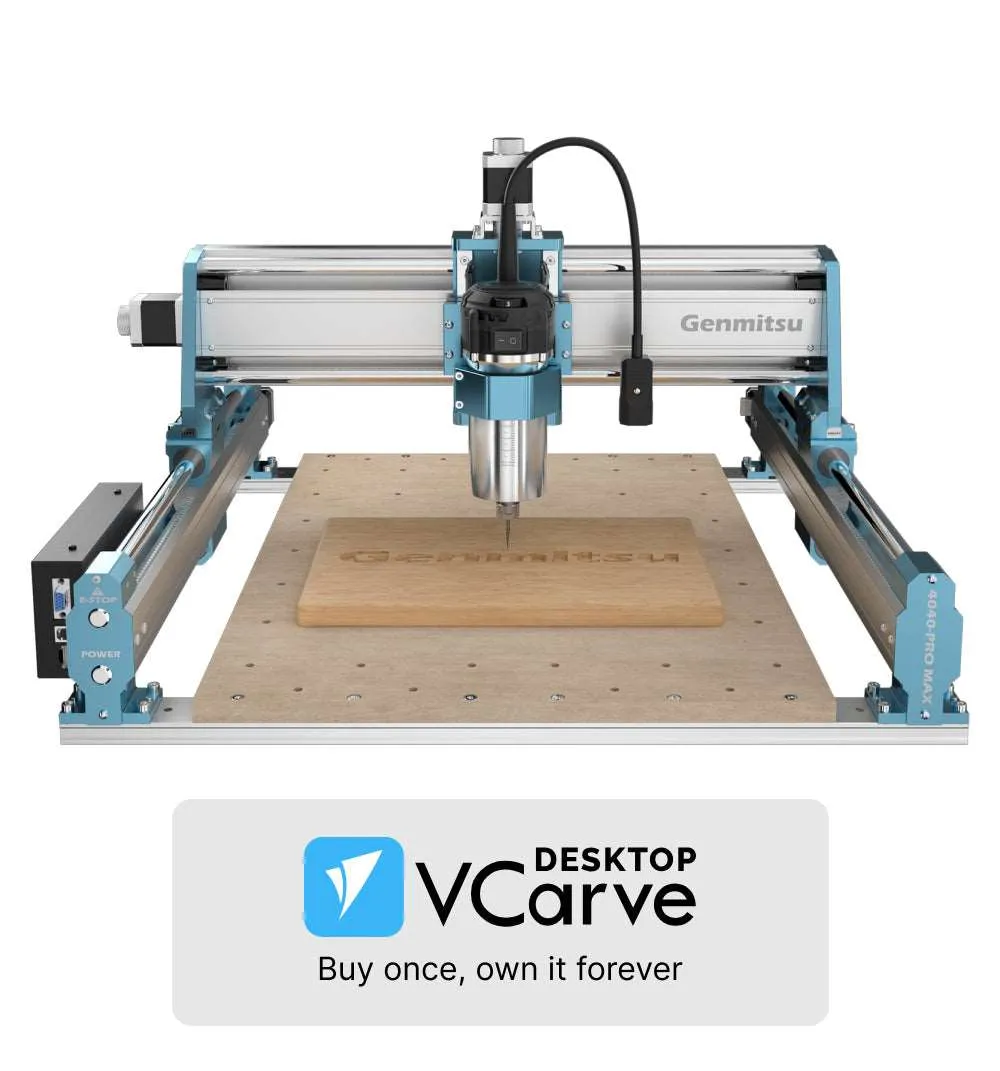 4040-PRO MAX CNC Machine, 710W Trimmer & Linear Rail Driven, Enhanced XZ Axis