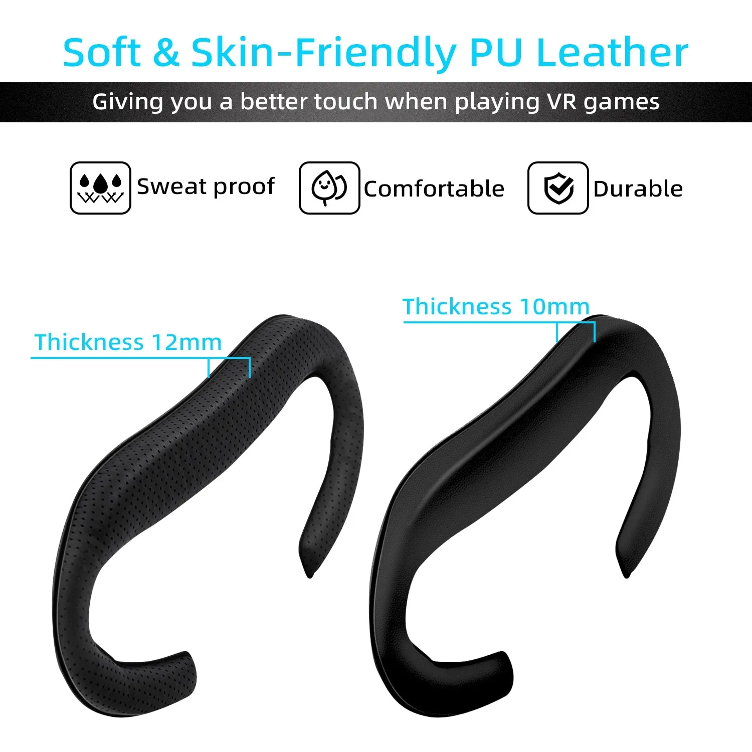 6 In 1 PU Leather Face & Nose Cover Pad Accessories for Oculus Quest 2