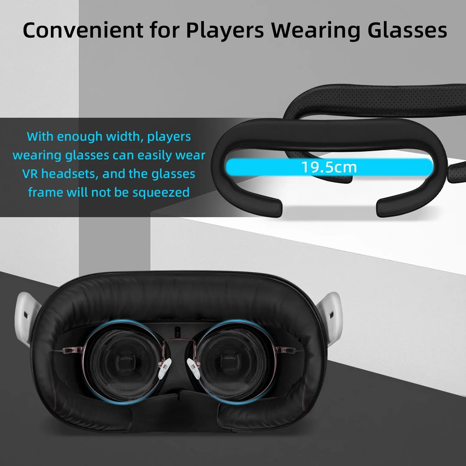 6 In 1 PU Leather Face & Nose Cover Pad Accessories for Oculus Quest 2
