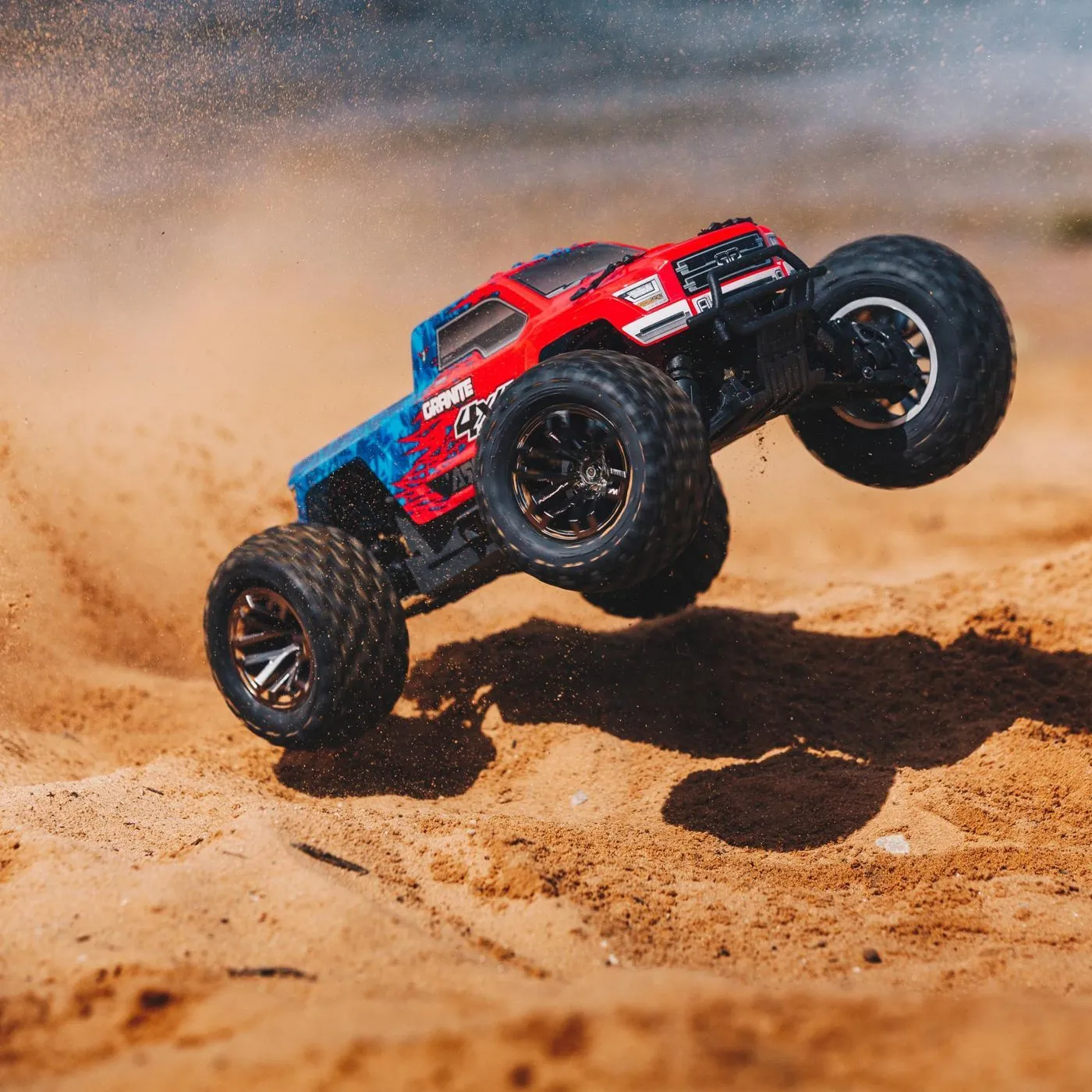 AARMA GRANITE 3S BLX 1/10 4WD Monster Truck RTR Red/Blue, ARA102720T2