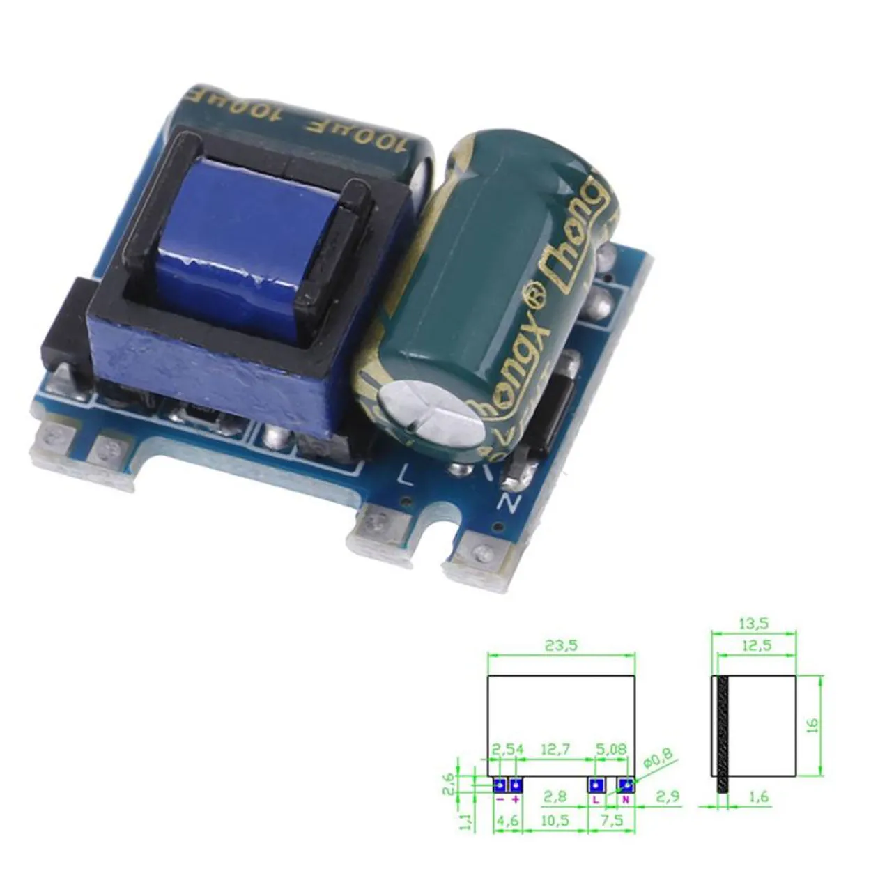 AC-DC 5V 600mA 3W Isolated Switching Power Supply Module 220V to 5V Buck Step Down Module