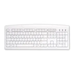 Active Key AK-8000 Washable Keyboard in White - Wired