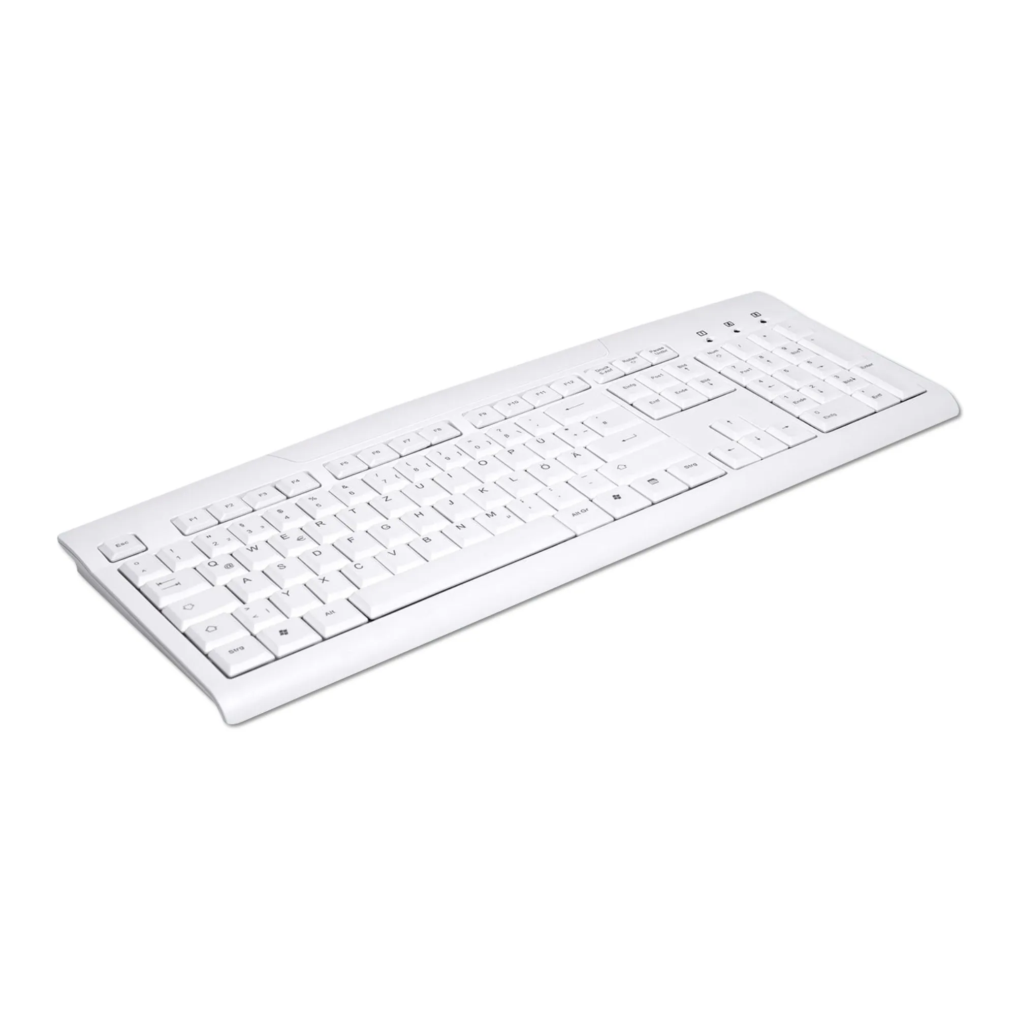 Active Key AK-8000 Washable Keyboard in White - Wired