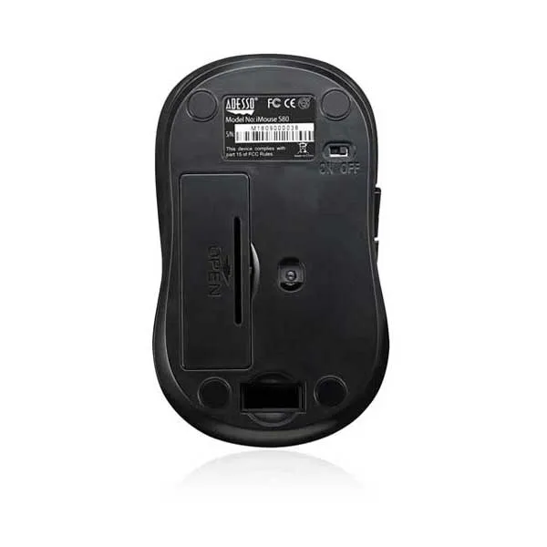 Adesso IMOUSE-S80R iMouse S80R Wireless Red Fabric Optical Mini Mouse