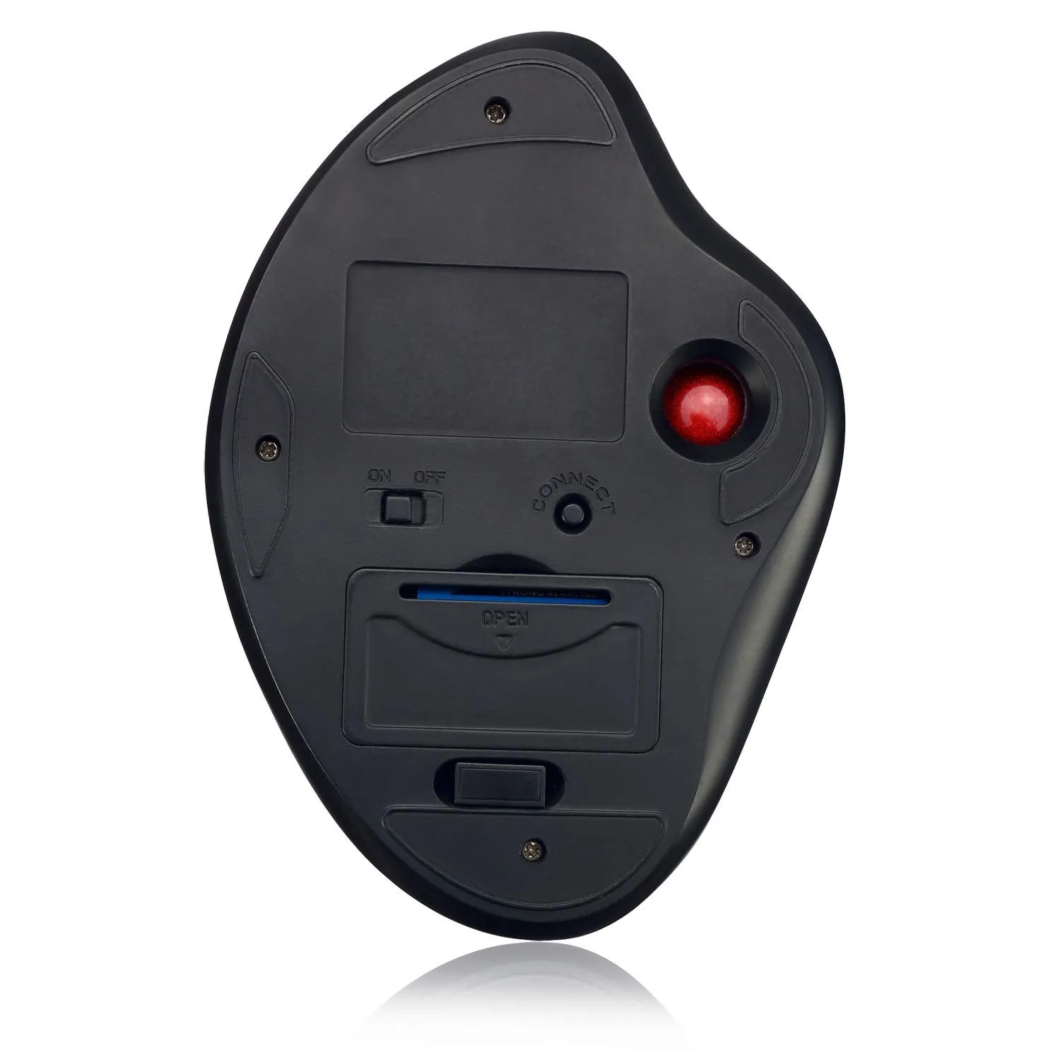 Adesso iMouse T30 Wireless Ergonomic Thumb Trackball Mouse with Nano USB Receiver, Programmable 7 Button Design, and 5 Level DPI Switch