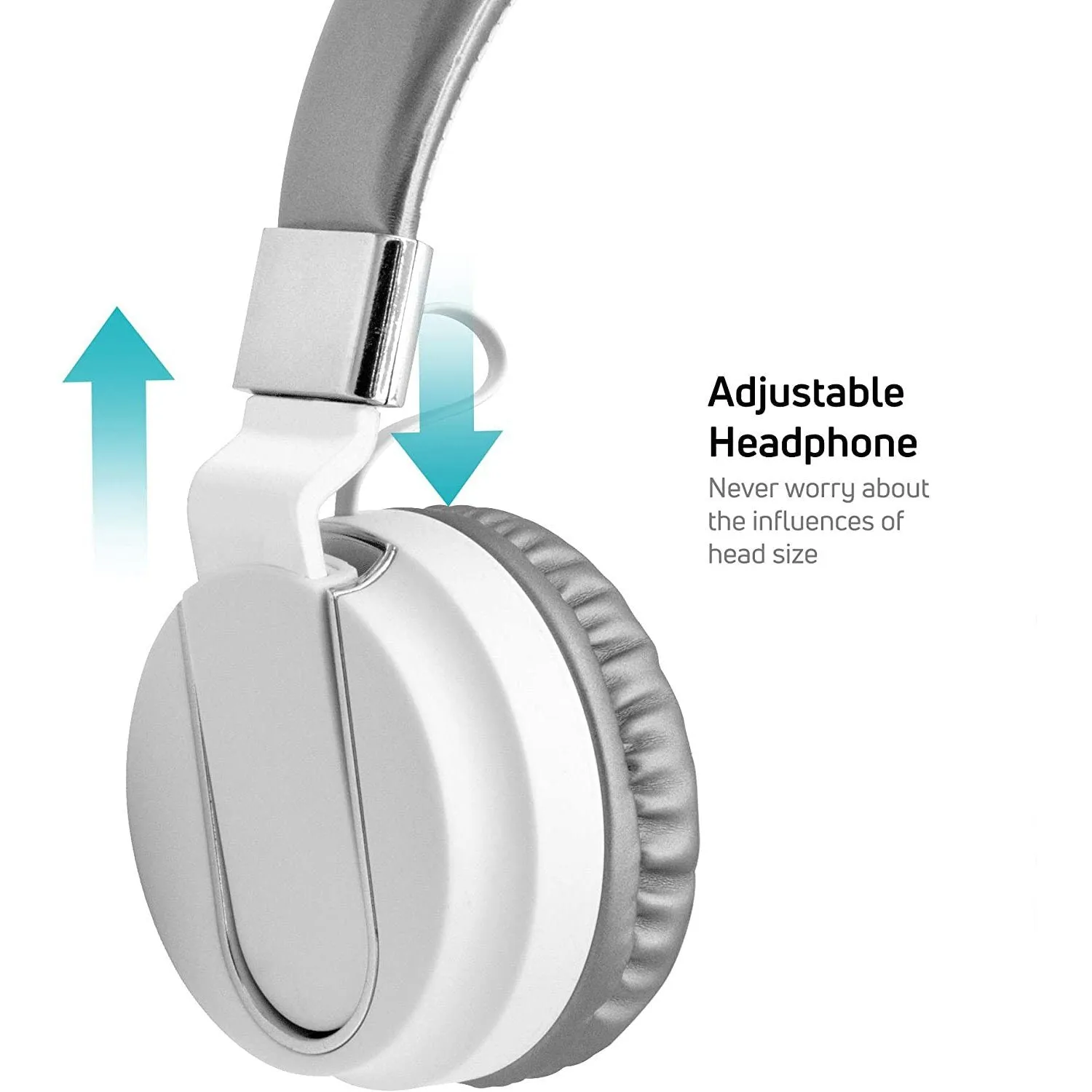 Adjustable Headband On-Ear Headphones with Built-in Mic