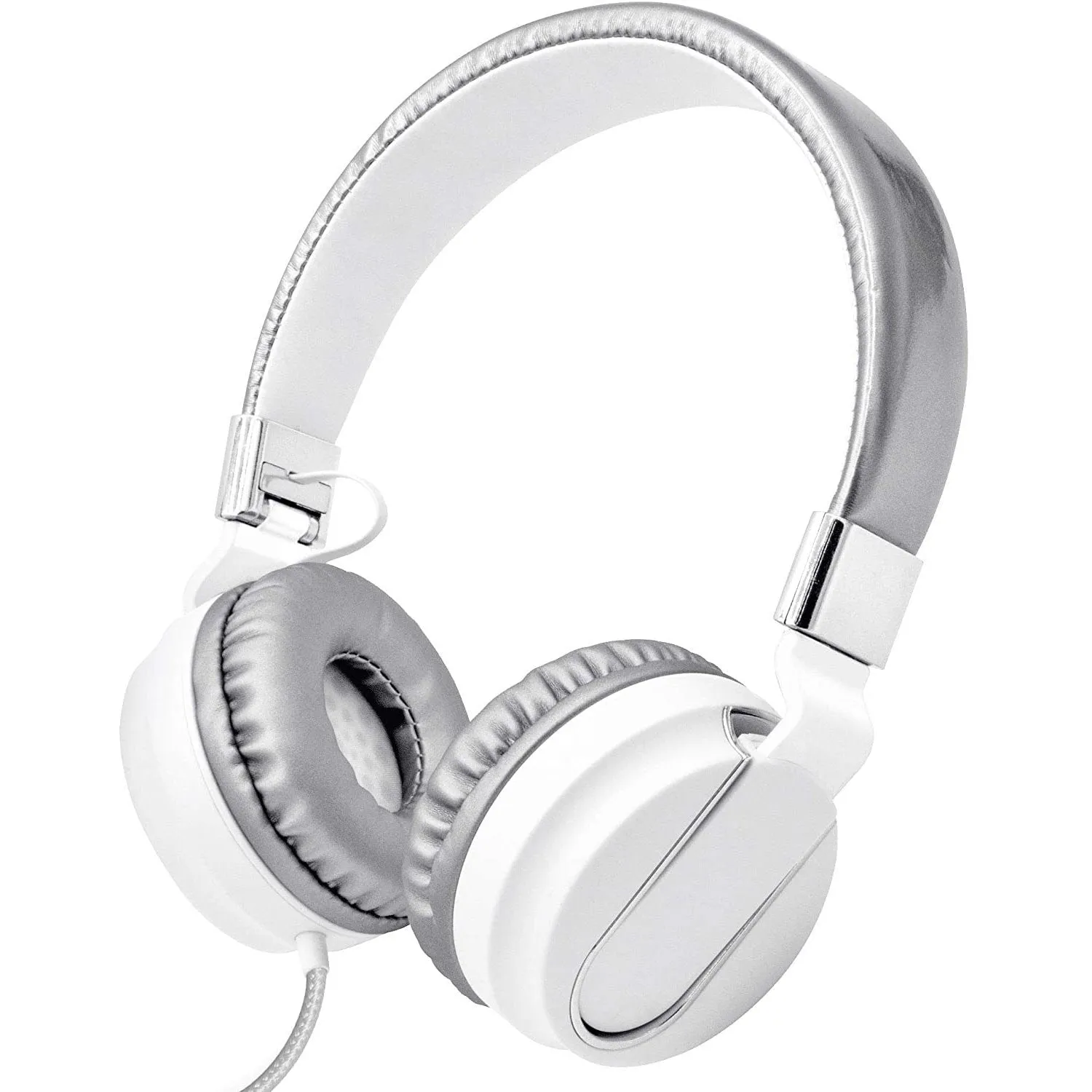 Adjustable Headband On-Ear Headphones with Built-in Mic