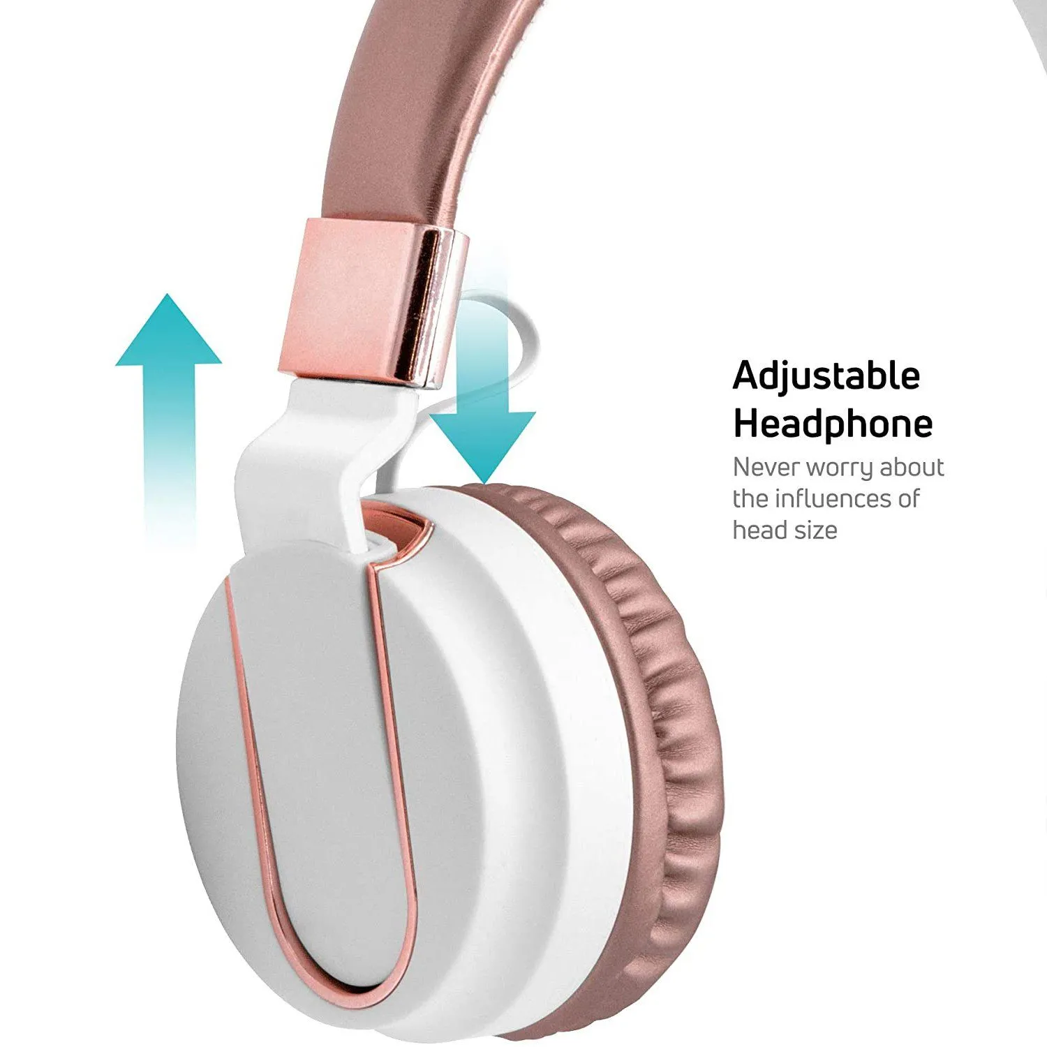 Adjustable Headband On-Ear Headphones with Built-in Mic