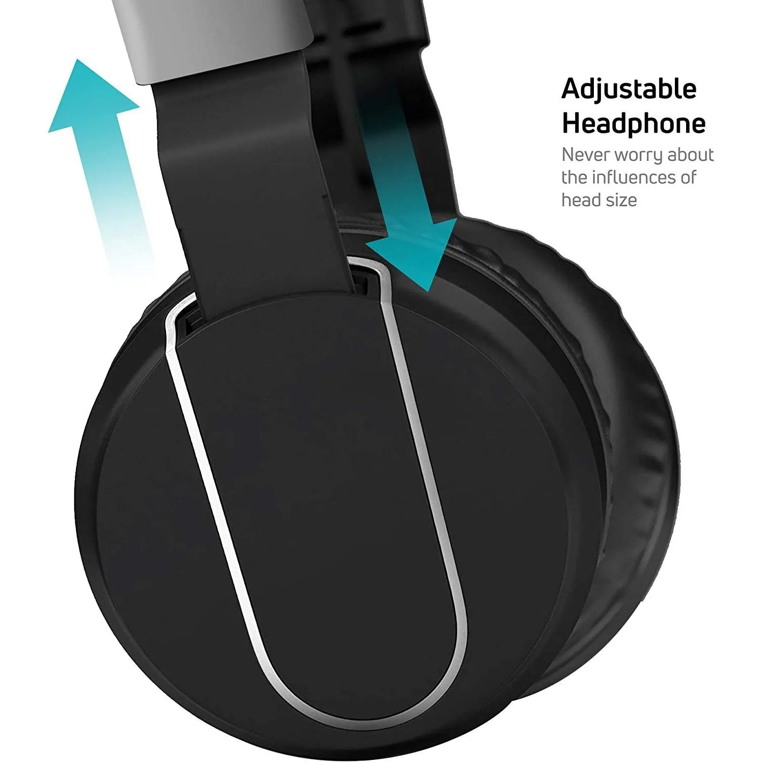 Adjustable Headband On-Ear Headphones with Built-in Mic