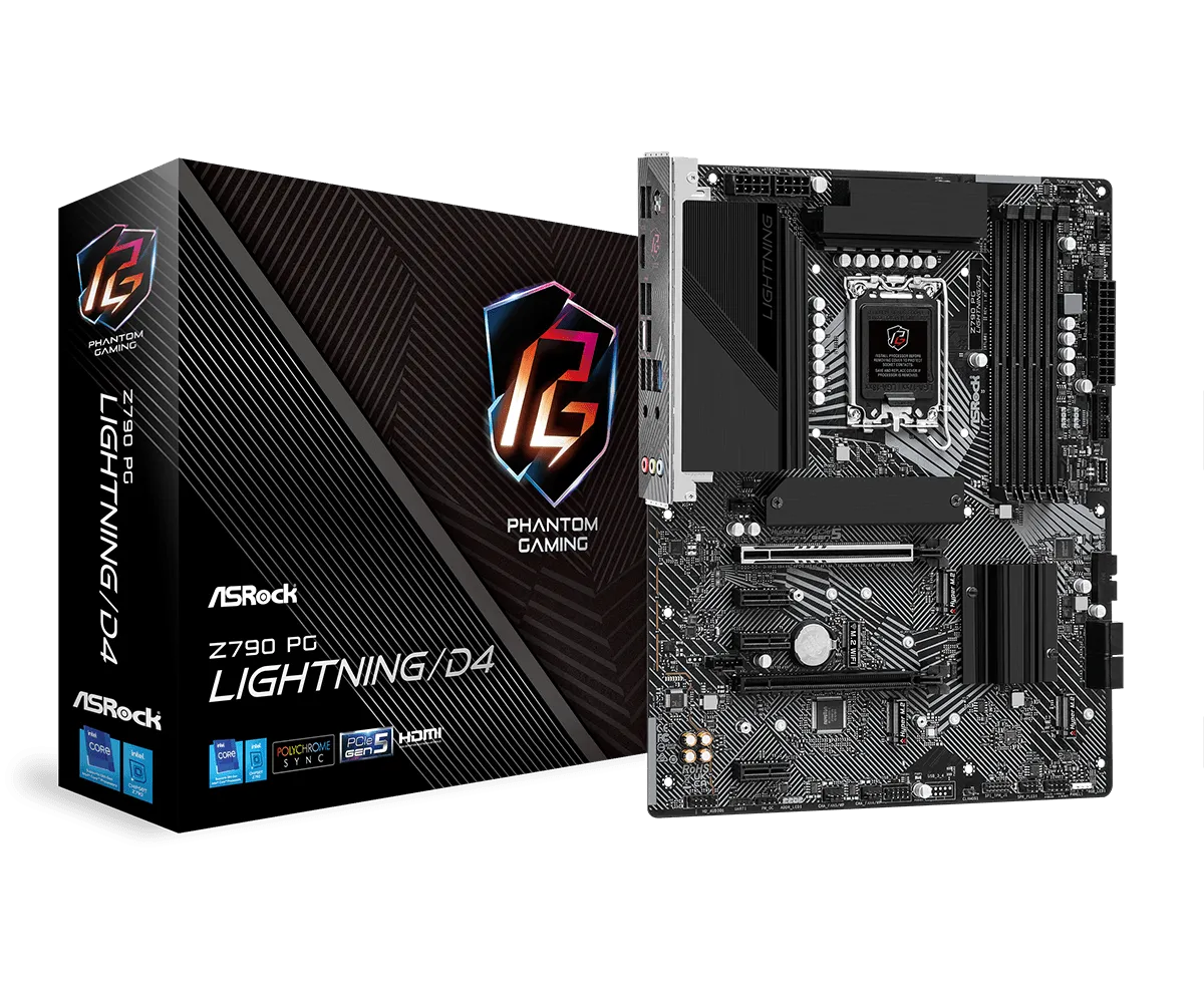 ASRock Z790 PG Lightning/D4 DDR4,LGA 1700 ATX Motherboard
