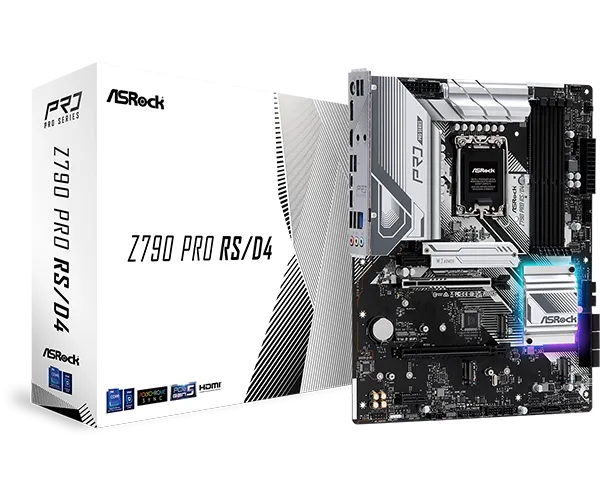 ASRock Z790 Pro RS/D4 DDR4,LGA 1700 ATX Motherboard