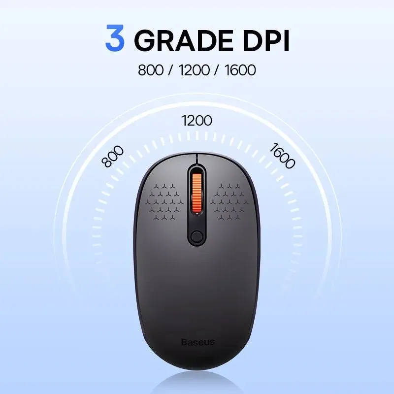 Best Buy Wireless Mouse | Baseus F01B-Mouse Bluetooth 5.0 Mouse 1600 DPI Silent