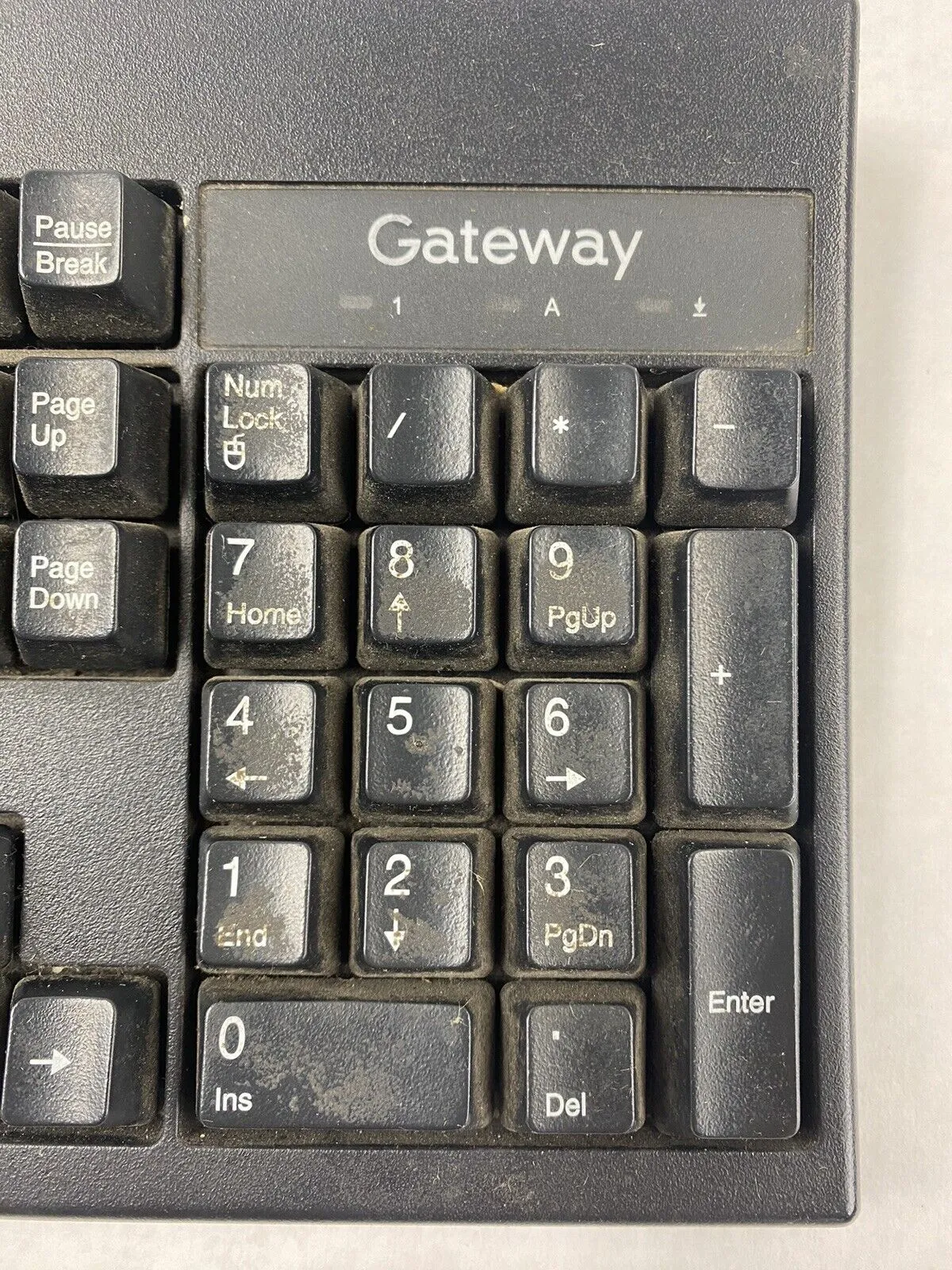 Black Gateway KU-0447 USB Wired PC Computer Keyboard Tested