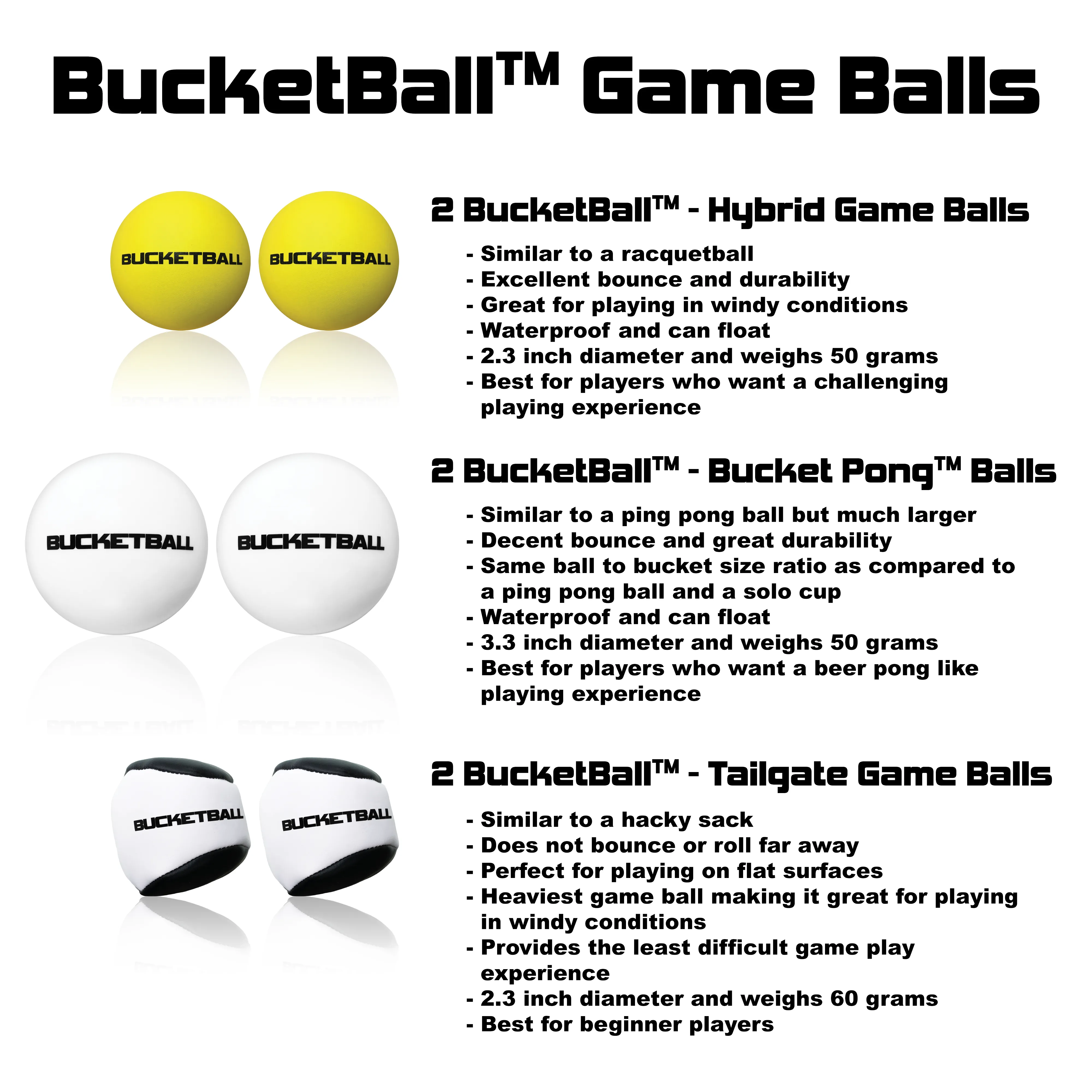BucketBall™ - Game Ball Pack