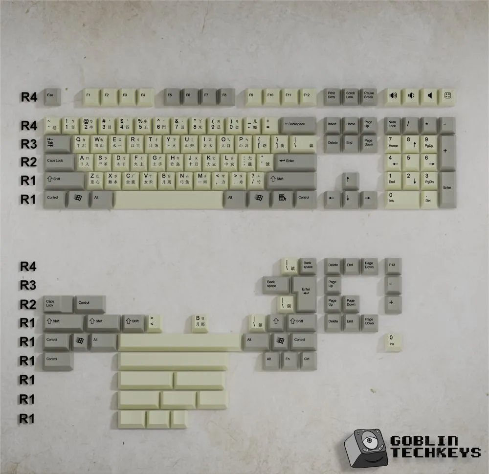 Chinese Classic Vintage Keycaps Set | Retro Keycaps