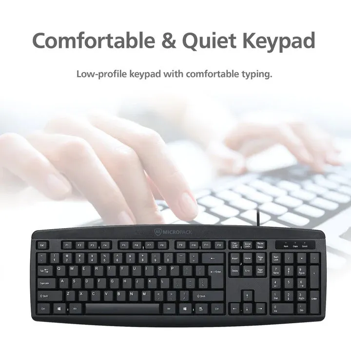 Classic Wired Keyboard and Mouse Combo