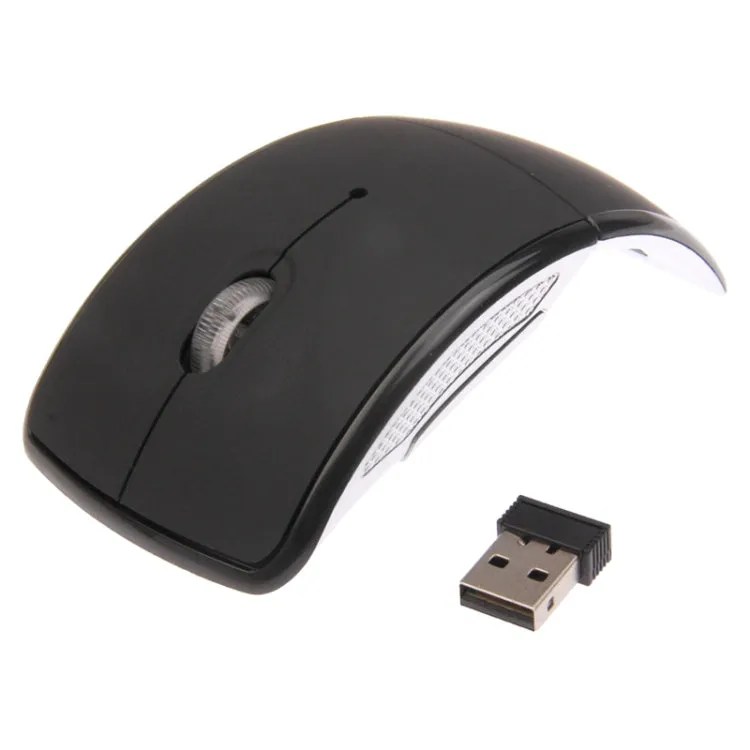 Compact Wireless Optical Mouse with Adjustable DPI and Foldable Design