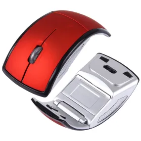 Compact Wireless Optical Mouse with Adjustable DPI and Foldable Design