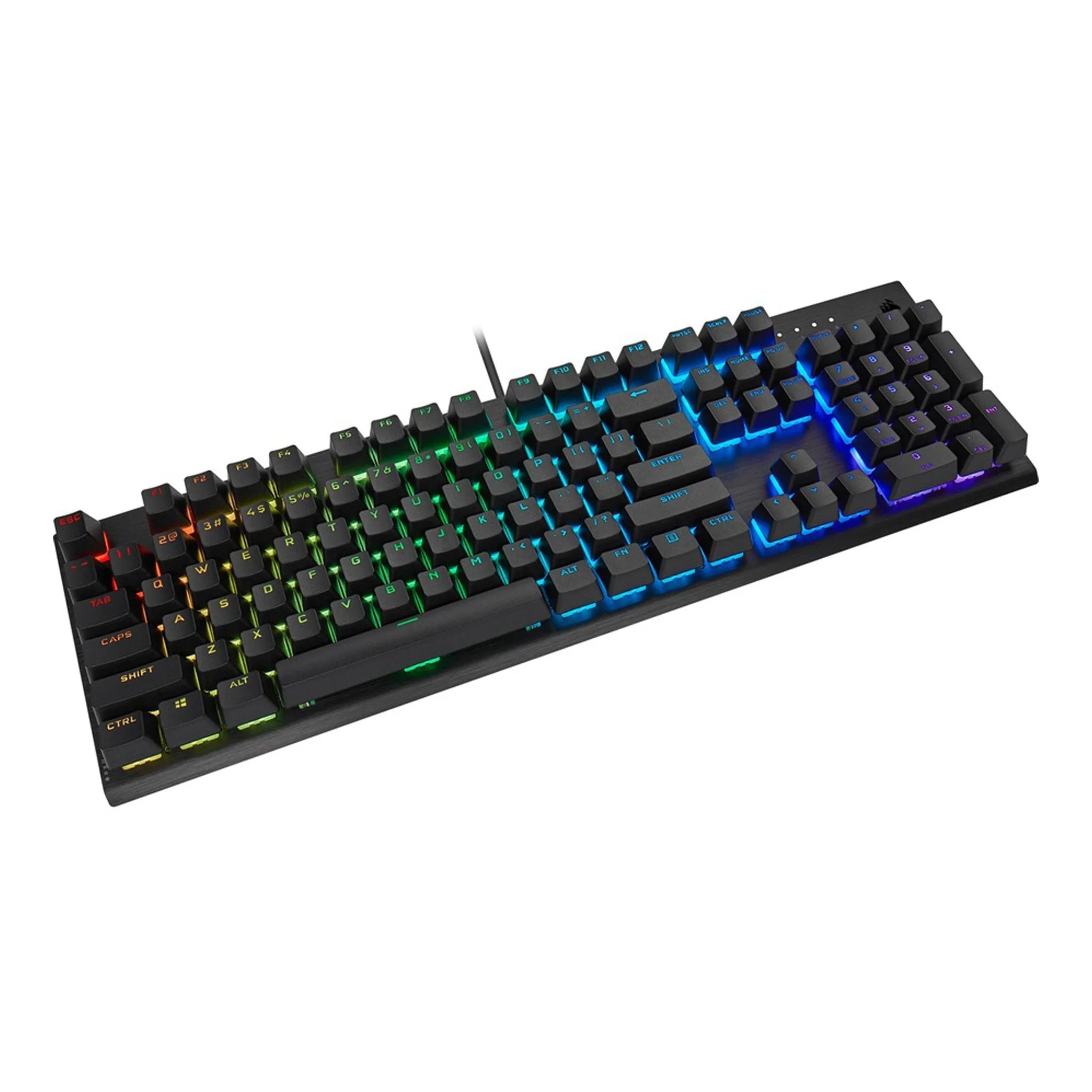 Corsair CH-910D119-NA K60 RGB Pro SE Mechanical Gaming Keyboard - Cherry Viola - Black