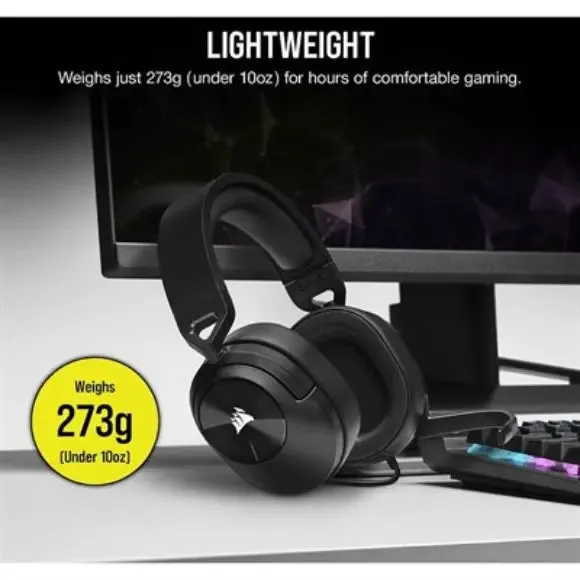 Corsair HS55 Stereo Wired Gaming Headset - Carbon