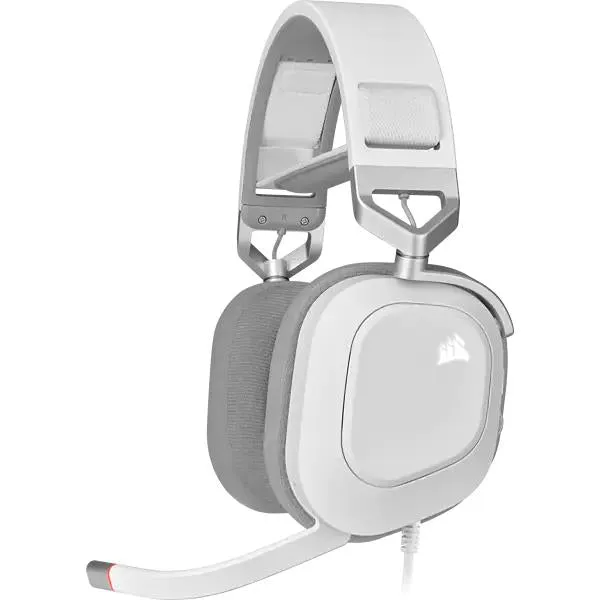 Corsair HS80 RGB USB 7.1 Surround Gaming Headset (White)