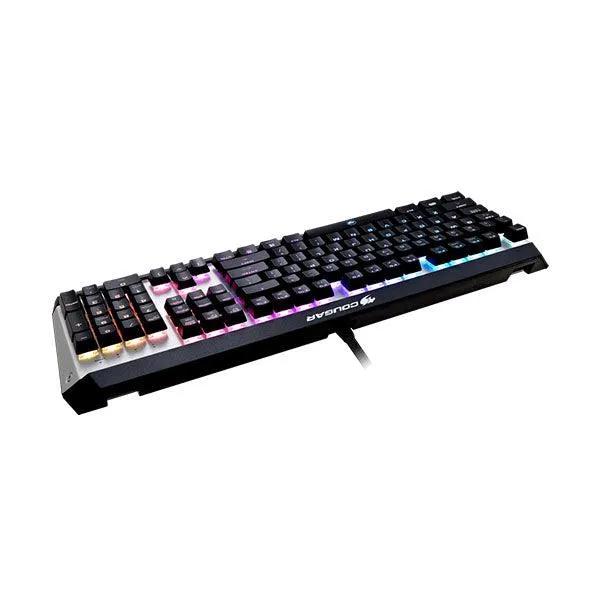 Cougar ATTACK X3 Cherry MX RGB, Silver Aluminium Mechanical Gaming Keyboard-VKLM