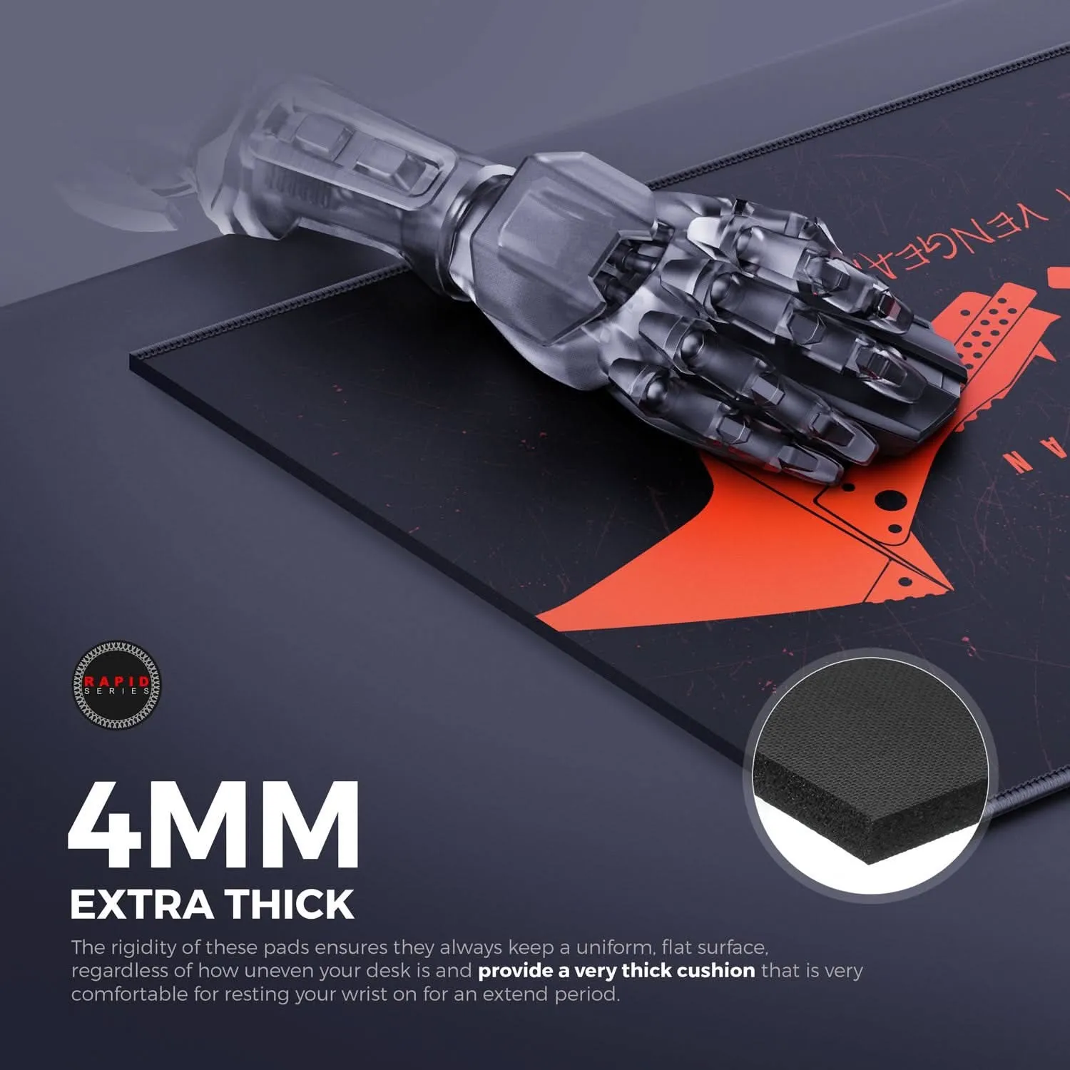 CYBEART THE BATMAN GAMING MOUSE PAD RAPID SERIES 450 MM (L)