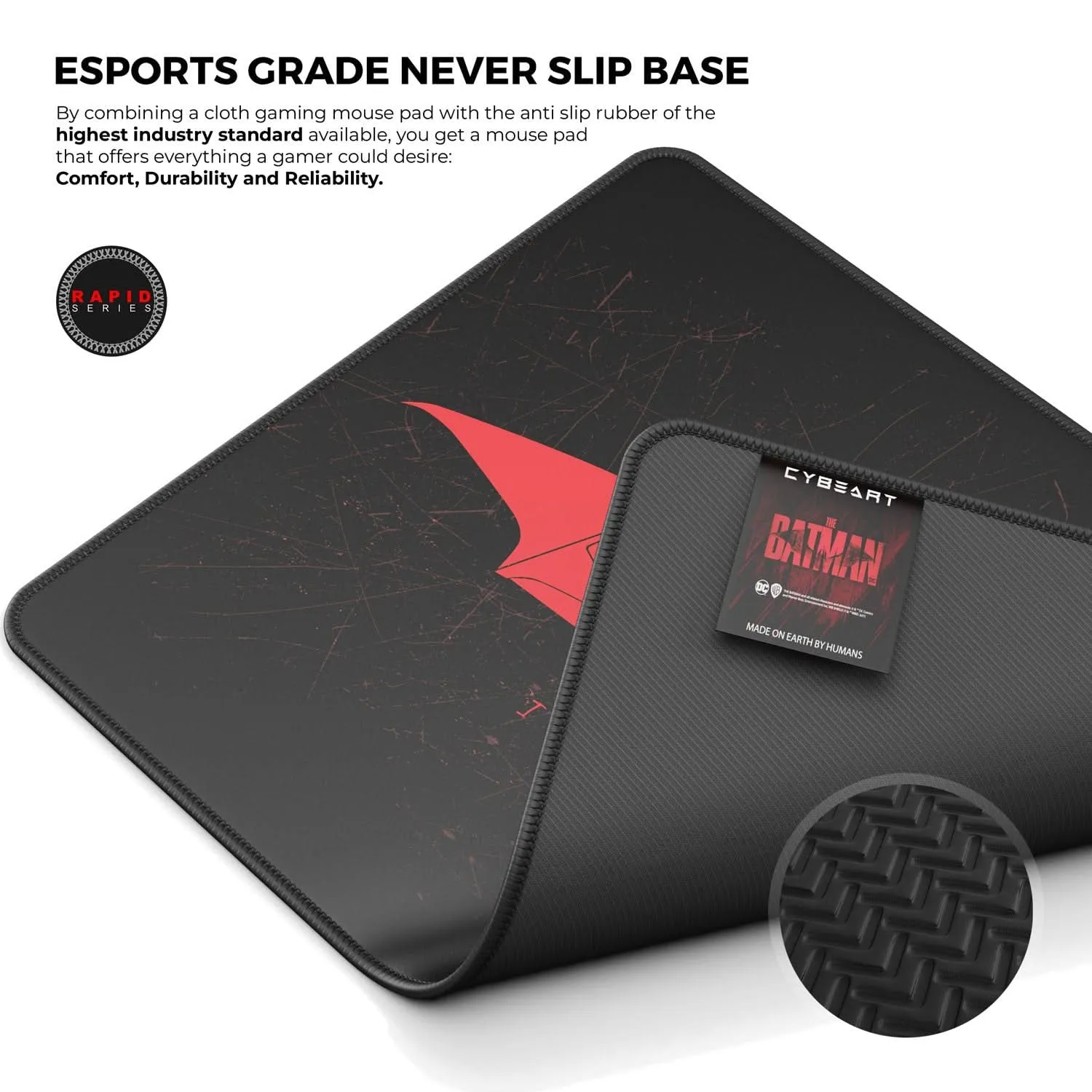 CYBEART THE BATMAN GAMING MOUSE PAD RAPID SERIES 450 MM (L)