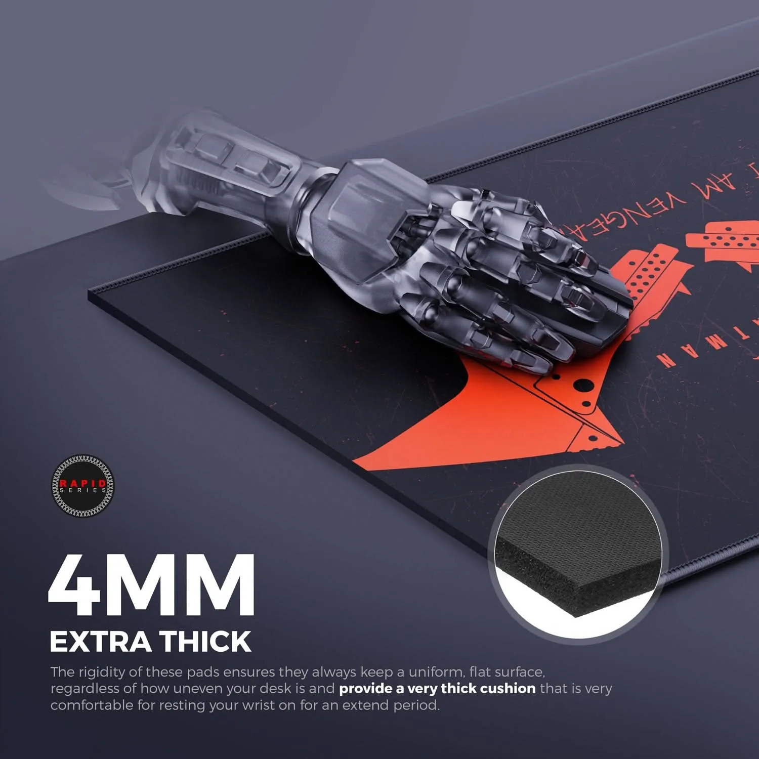 CYBEART THE BATMAN GAMING MOUSE PAD RAPID SERIES 450 MM (L)