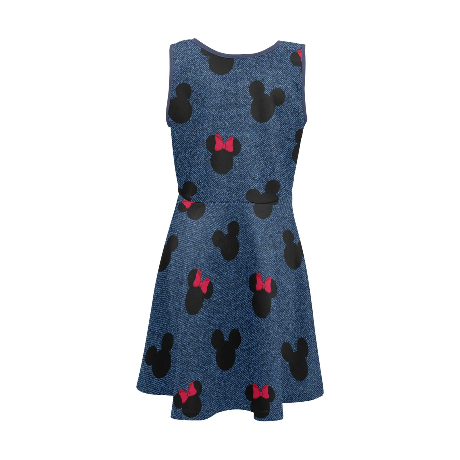 Denim Mice Girls' Sleeveless Sundress
