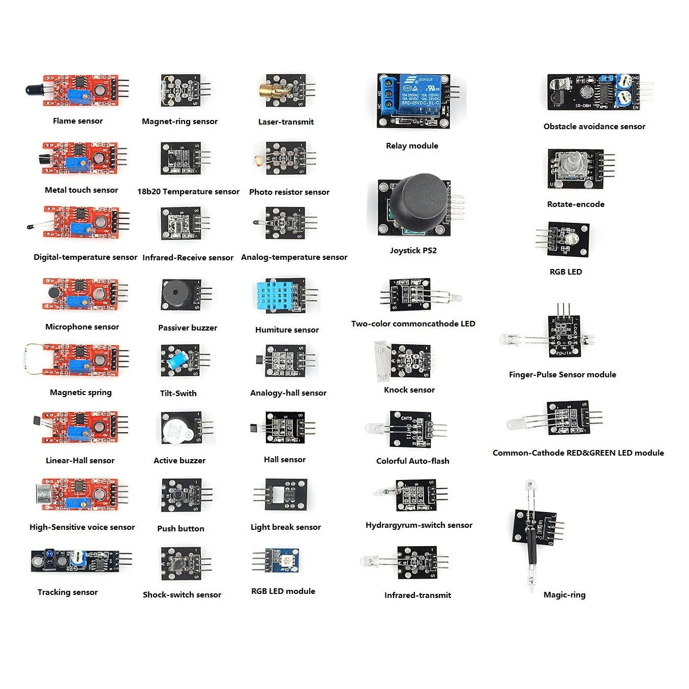 [Discontinued] 37 in 1 Sensor Kit with Mega 2560 R3