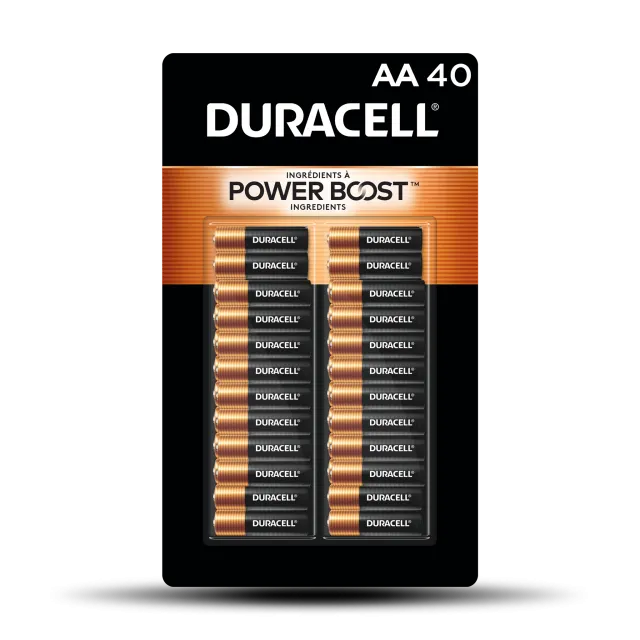 Durable Duracell Coppertop AA Long-Lasting Alkaline Batteries