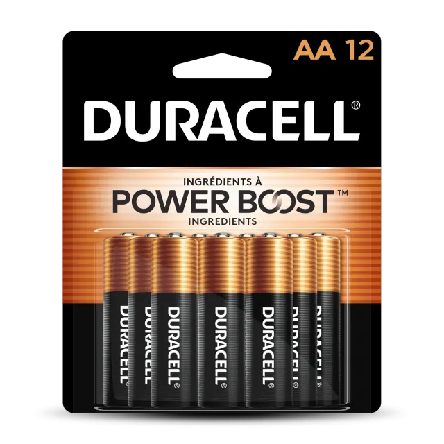 Durable Duracell Coppertop AA Long-Lasting Alkaline Batteries
