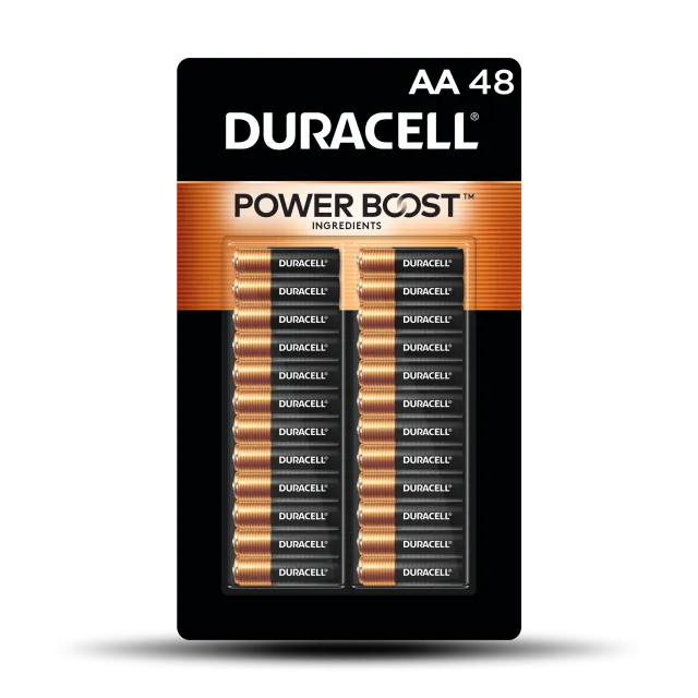 Durable Duracell Coppertop AA Long-Lasting Alkaline Batteries