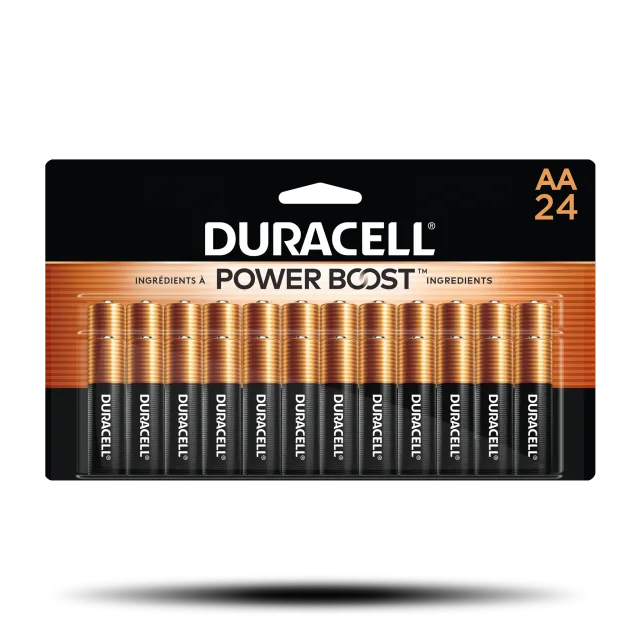 Durable Duracell Coppertop AA Long-Lasting Alkaline Batteries