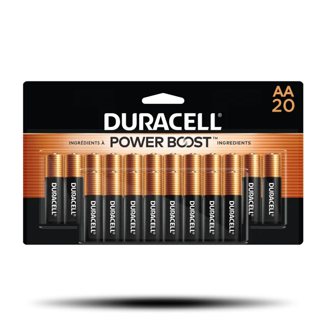 Durable Duracell Coppertop AA Long-Lasting Alkaline Batteries