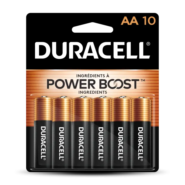 Durable Duracell Coppertop AA Long-Lasting Alkaline Batteries