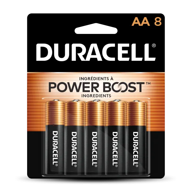 Durable Duracell Coppertop AA Long-Lasting Alkaline Batteries