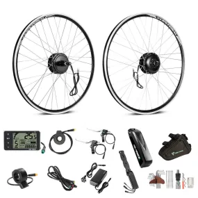 E-Bike Conversion Kit 36V 250W 26"/27.5"/28" (700C) Rear Motor Kit for Cassette with 36V 13Ah Battery and Charger