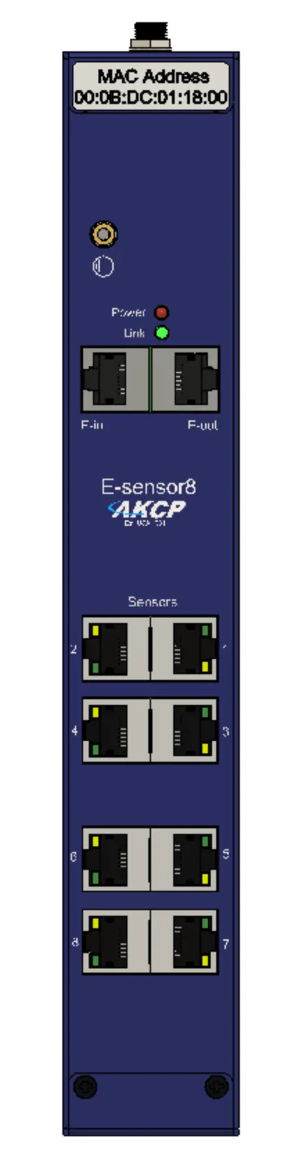 Advanced 8-Port Sensor Expansion Unit - E-sensor8 for Enhanced Connectivity