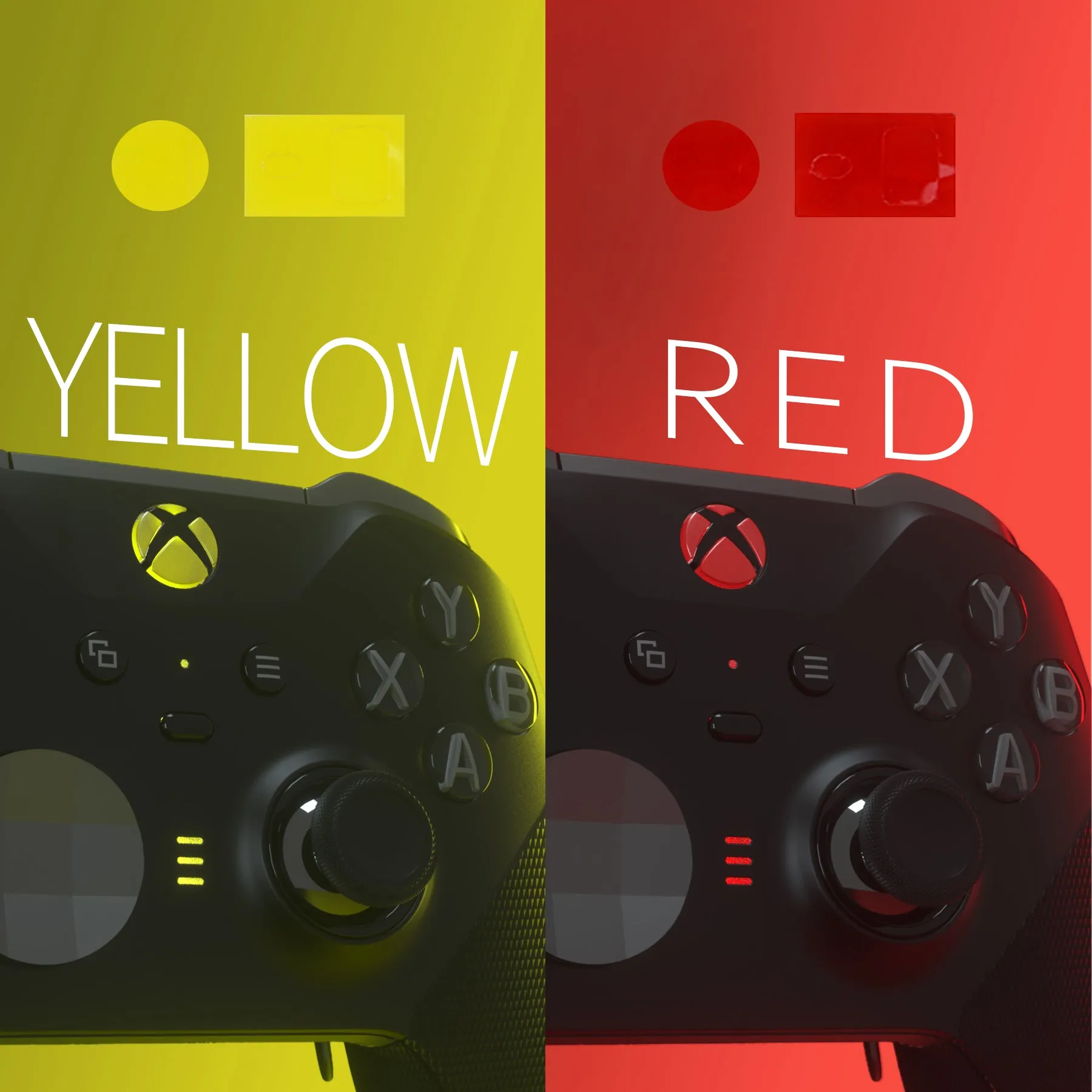eXtremeRate Custom Home Guide Button LED Mod Stickers for Xbox One Elite Series 2 Controller with Tools Set, DIY Transparent Colorful Logo Sticker for Xbox One Elite V2 Controller - 30pcs in 6 Colors - MSXBM001