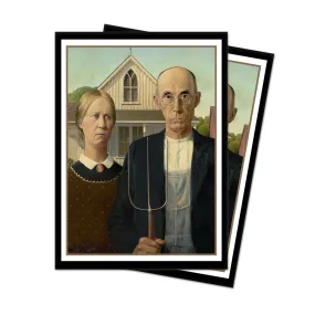 Fine Art American Gothic Standard Deck Protector Sleeves (65ct) by Grant Wood