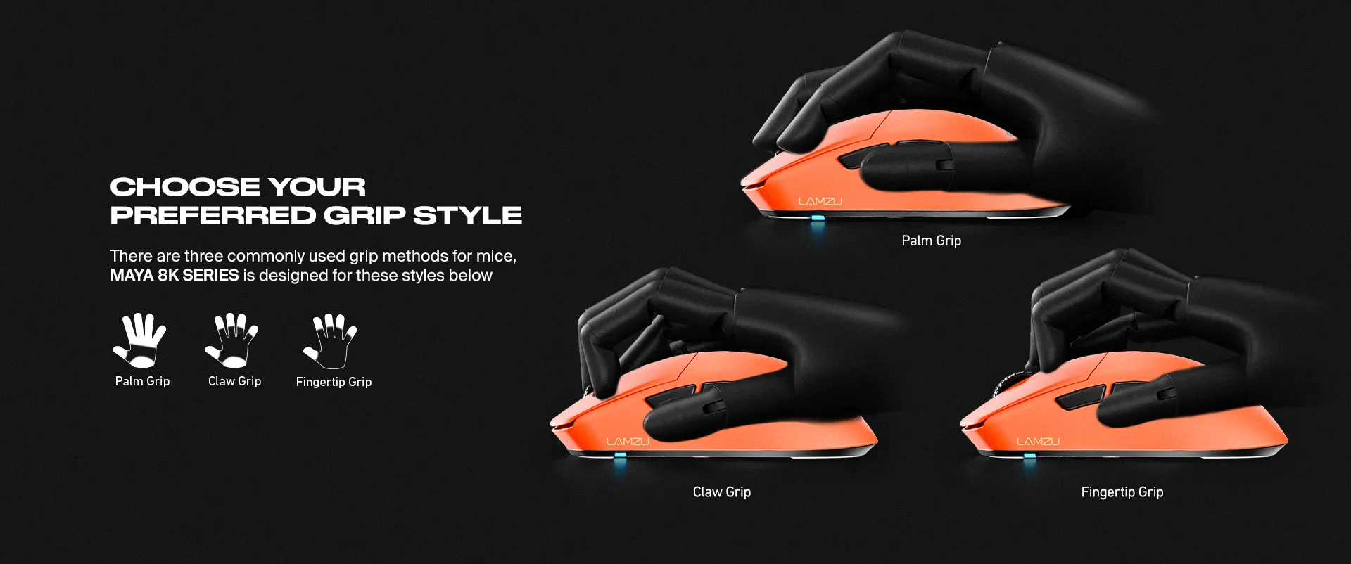 Fnatic x Lamzu Maya X 8K Wireless Gaming Mouse