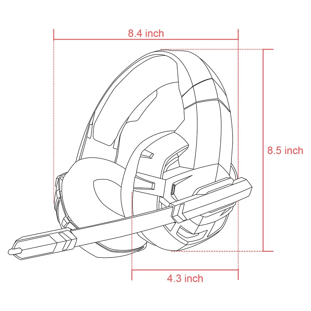 Gaming Headphones Wired Stereo PS4 Gaming Headset Casque Gamer Headset With Mic For PC Xbox One /Laptop LED Lights