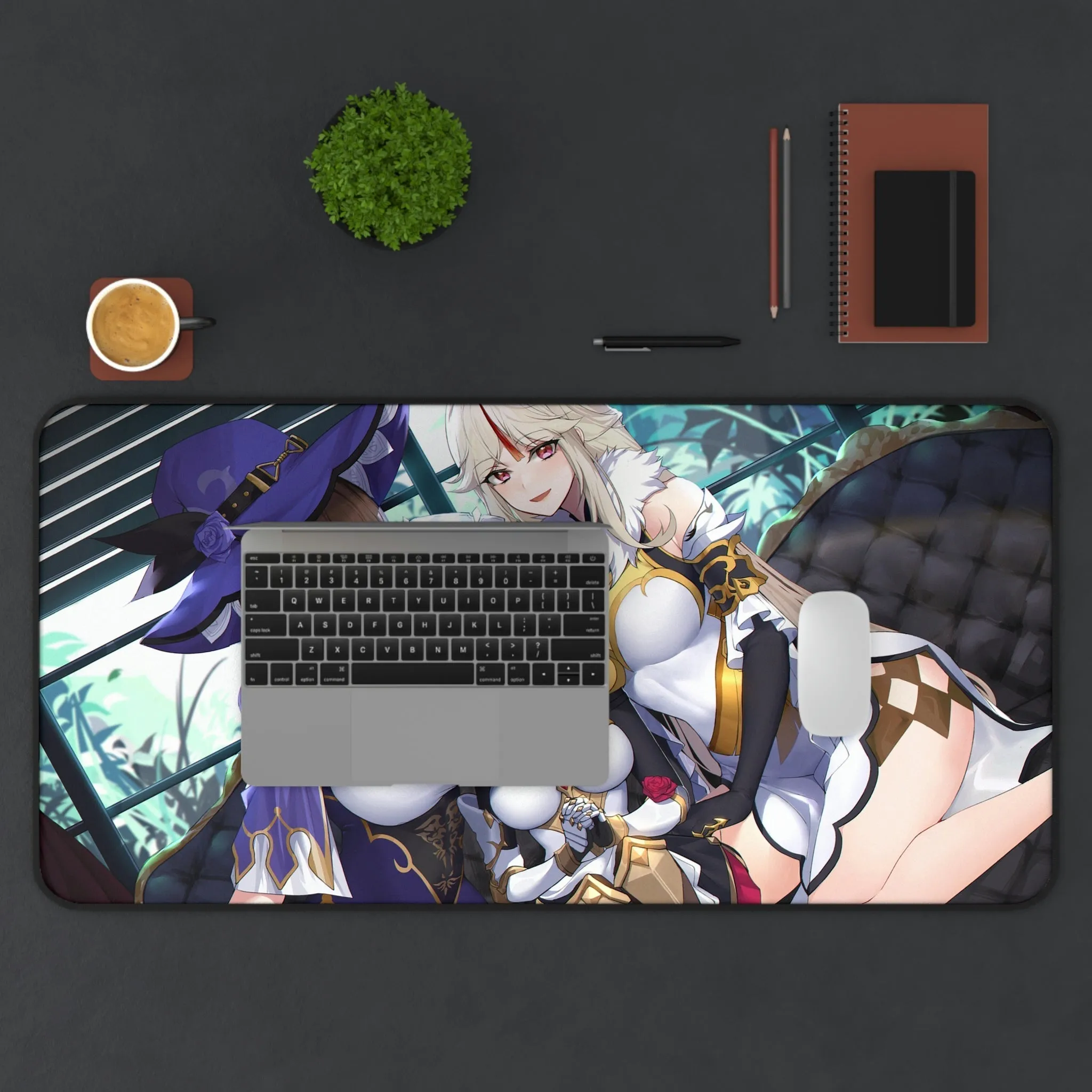 Genshin Impact Girls Desk Mat - Large Gaming Mousepad - Premium Playmat