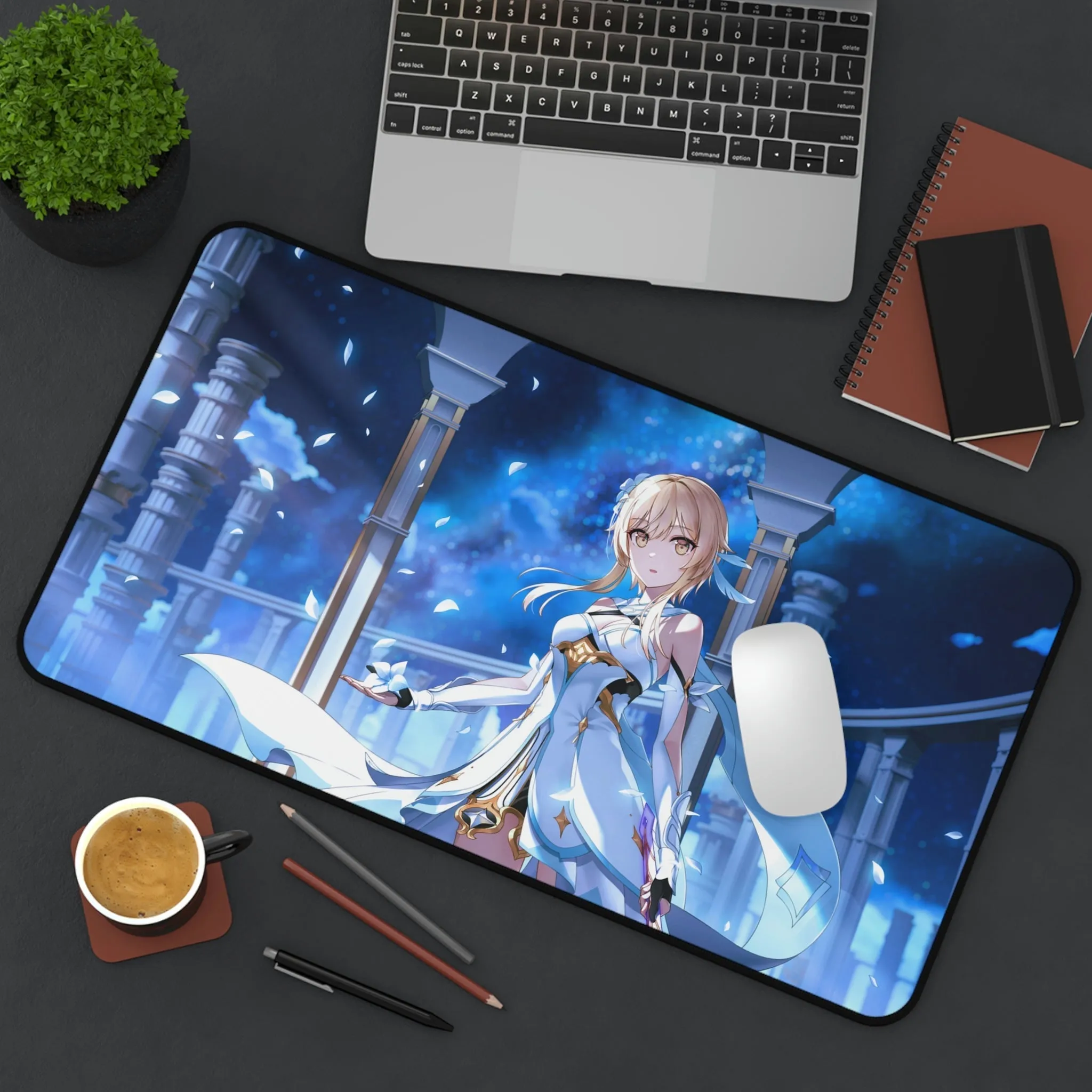 Genshin Impact Lumine Desk Mat - Large Gaming Mousepad - MTG Playmat